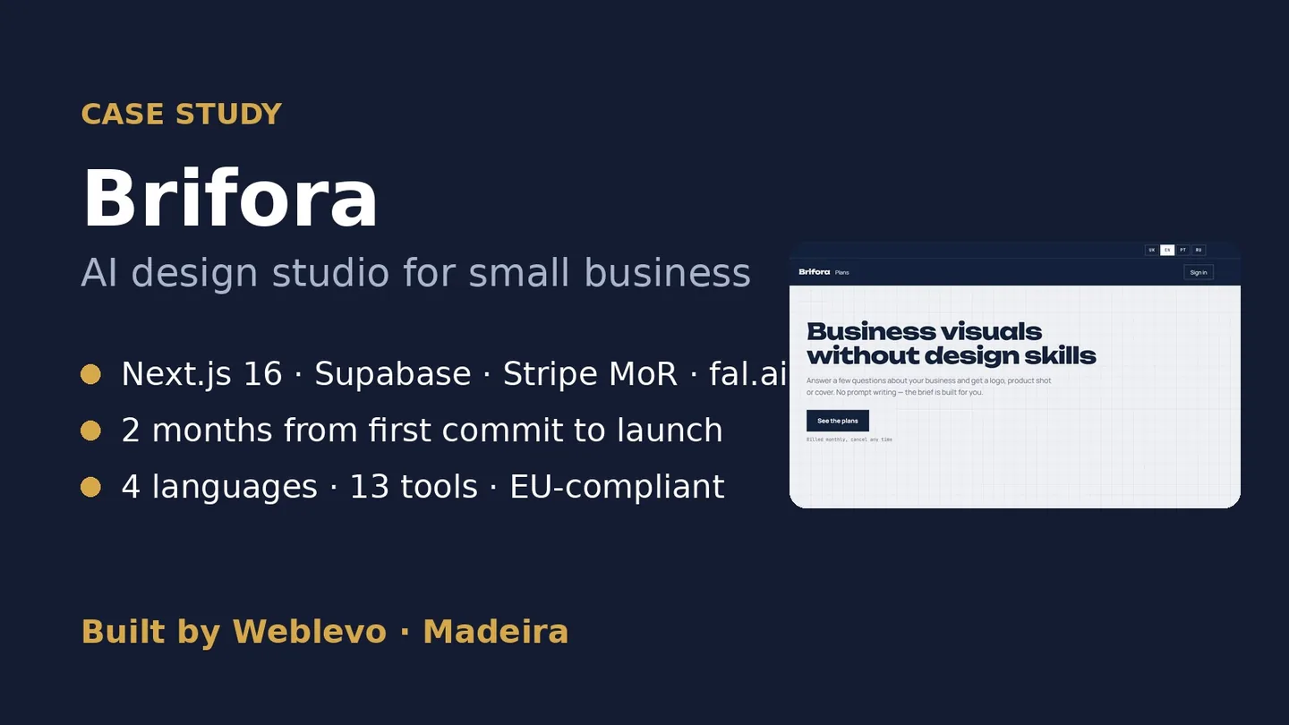 Brifora — AI design studio for small business