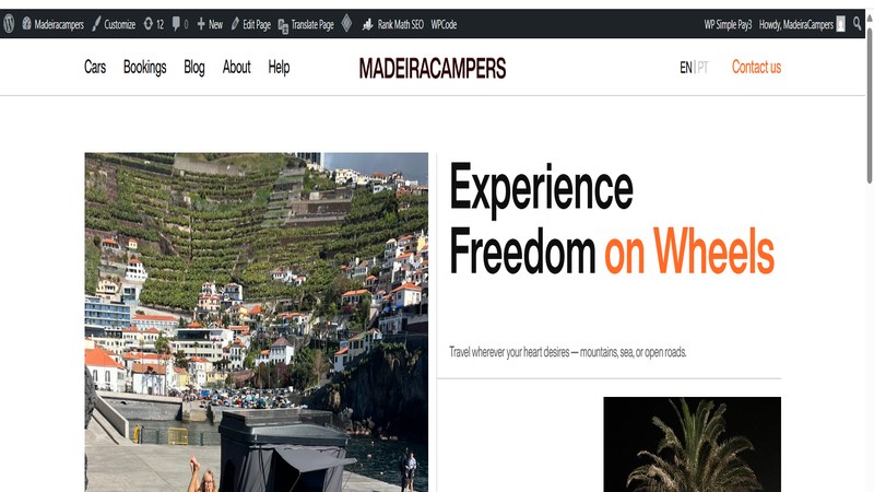 madeiracampers.pt screenshot